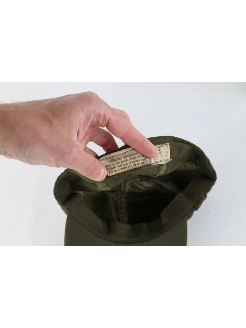 Vtg 70s Vietnam War Propper OG 106 Hot Weather Field Cap Hat Fitted USA 6 7/8